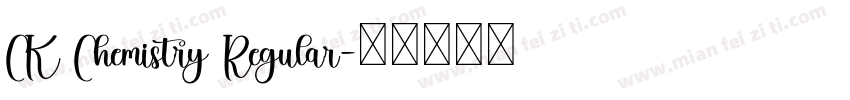 CK Chemistry Regular字体转换